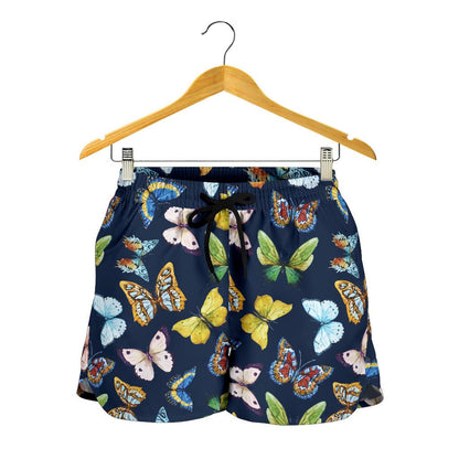 Butterfly Beautiful Print Pattern Women Shorts-JTAMIGO.COM