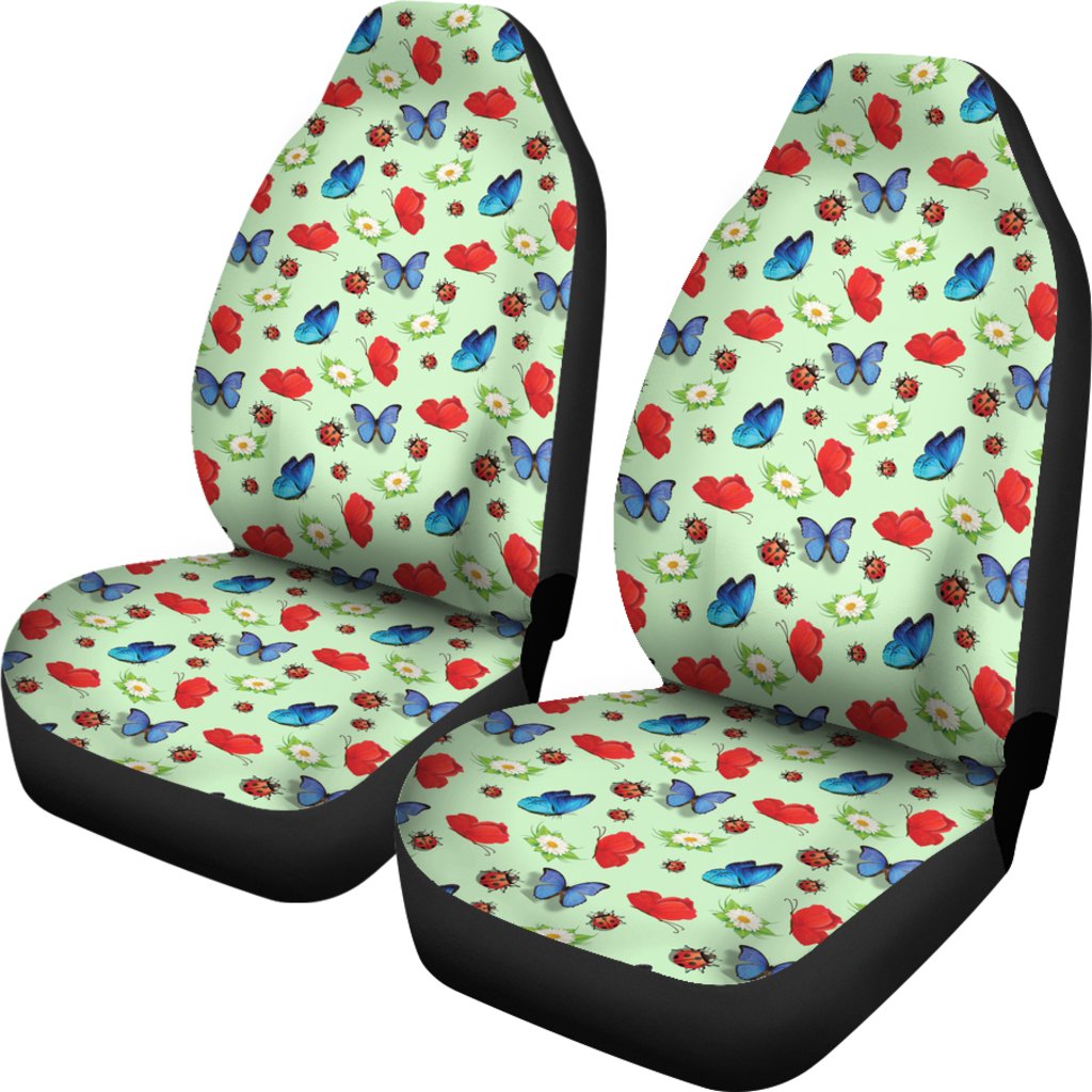 Butterfly Garden Print Universal Fit Car Seat Covers