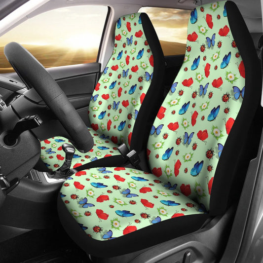 Butterfly Garden Print Universal Fit Car Seat Covers