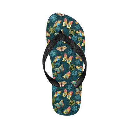 Butterfly Hand Draw Print Pattern Flip Flops-JTAMIGO.COM