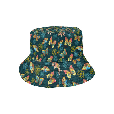 Butterfly Hand Draw Print Pattern Unisex Bucket Hat