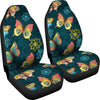 Butterfly Hand Draw Print Pattern Universal Fit Car Seat Covers