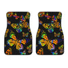 Butterfly Neon Color Print Pattern Car Floor Mats