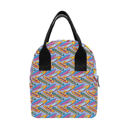 Surfboard Pattern Print Design LKS303 Insulated Lunch Bag