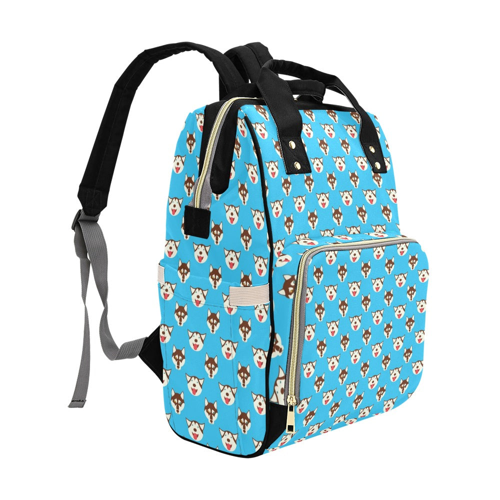 Siberian Huskies Print Design LKS306 Diaper Bag Backpack