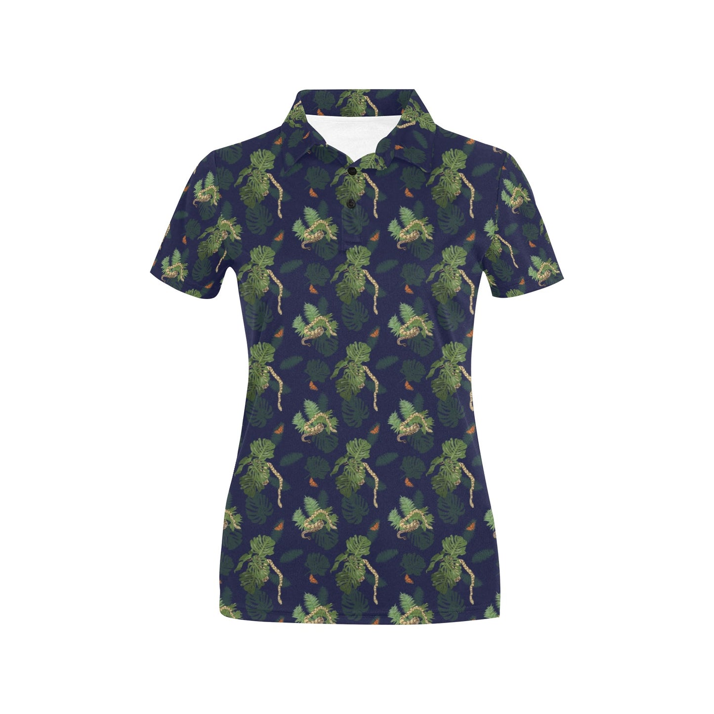 Boa Pattern Print Design 02 Women's Polo Shirt