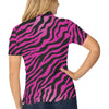 Pink Zebra Women's Polo Shirt