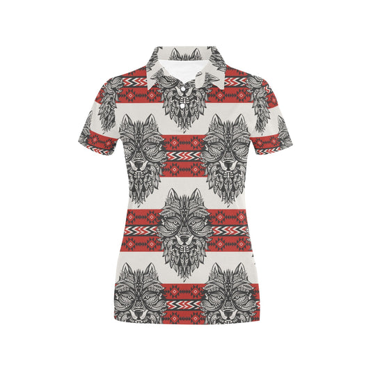 Native Indian Skull Women's Polo Shirt