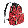 Hibiscus Red Pattern Print Design LKS306 Diaper Bag Backpack