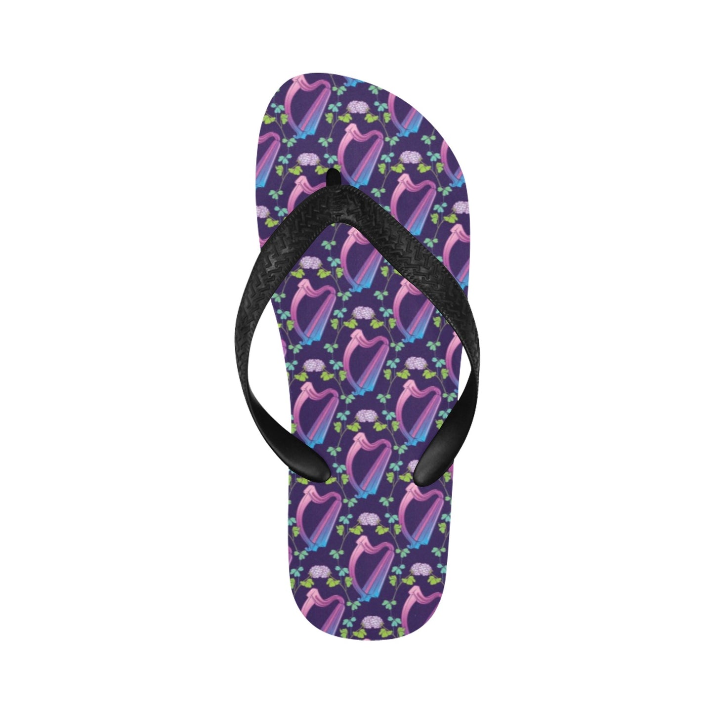 Harp Print Design LKS403 Flip Flops