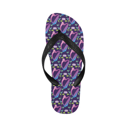 Harp Print Design LKS403 Flip Flops