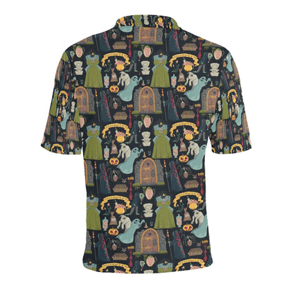 Creepy Halloween Print Design LKS304 Men Polo Shirt