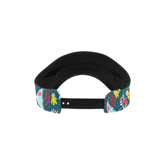 Scuba With Sharks Print Design LKS303 Unisex Sun Visor