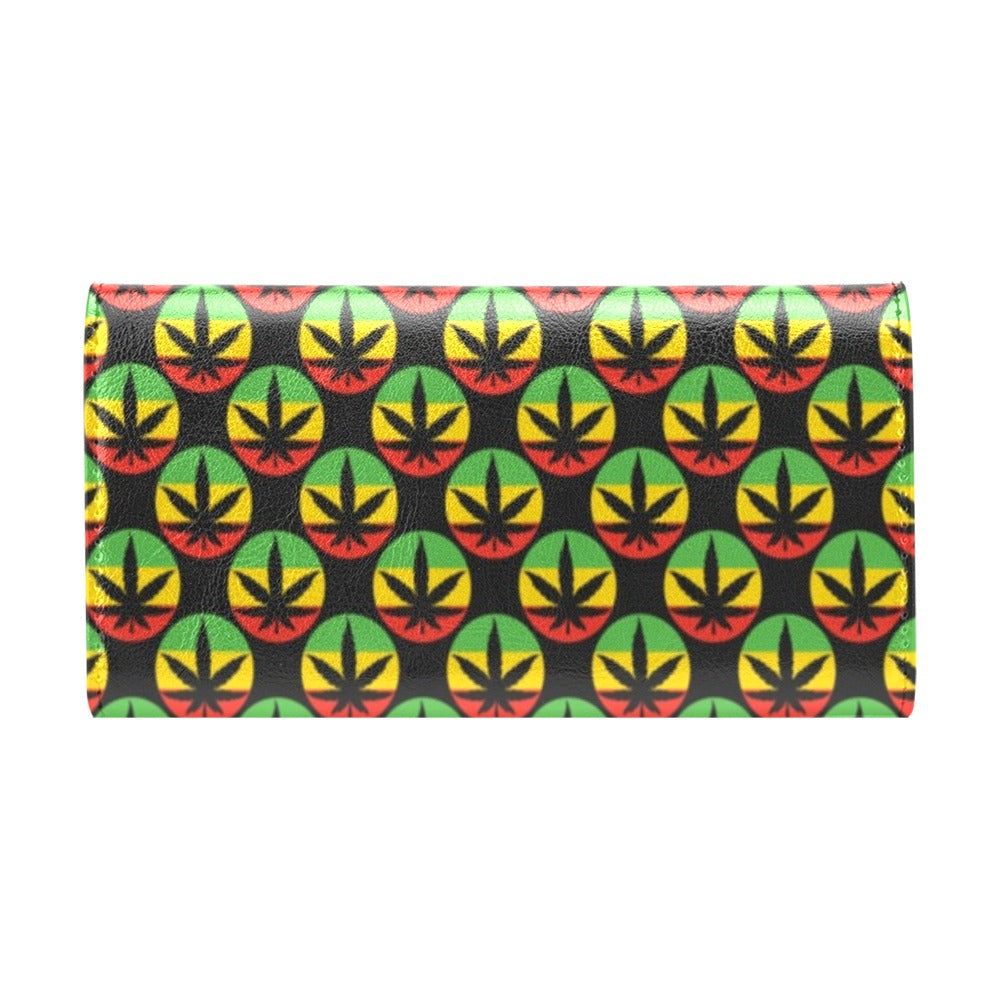 Rasta Reggae Color Design Women's Trifold Wallet