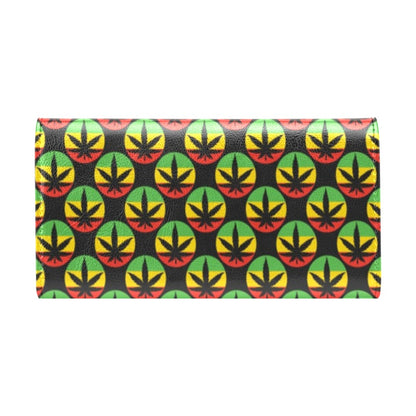Rasta Reggae Color Design Women's Trifold Wallet