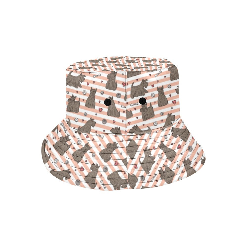 Scottish Terriers Print Design LKS3016 Unisex Bucket Hat