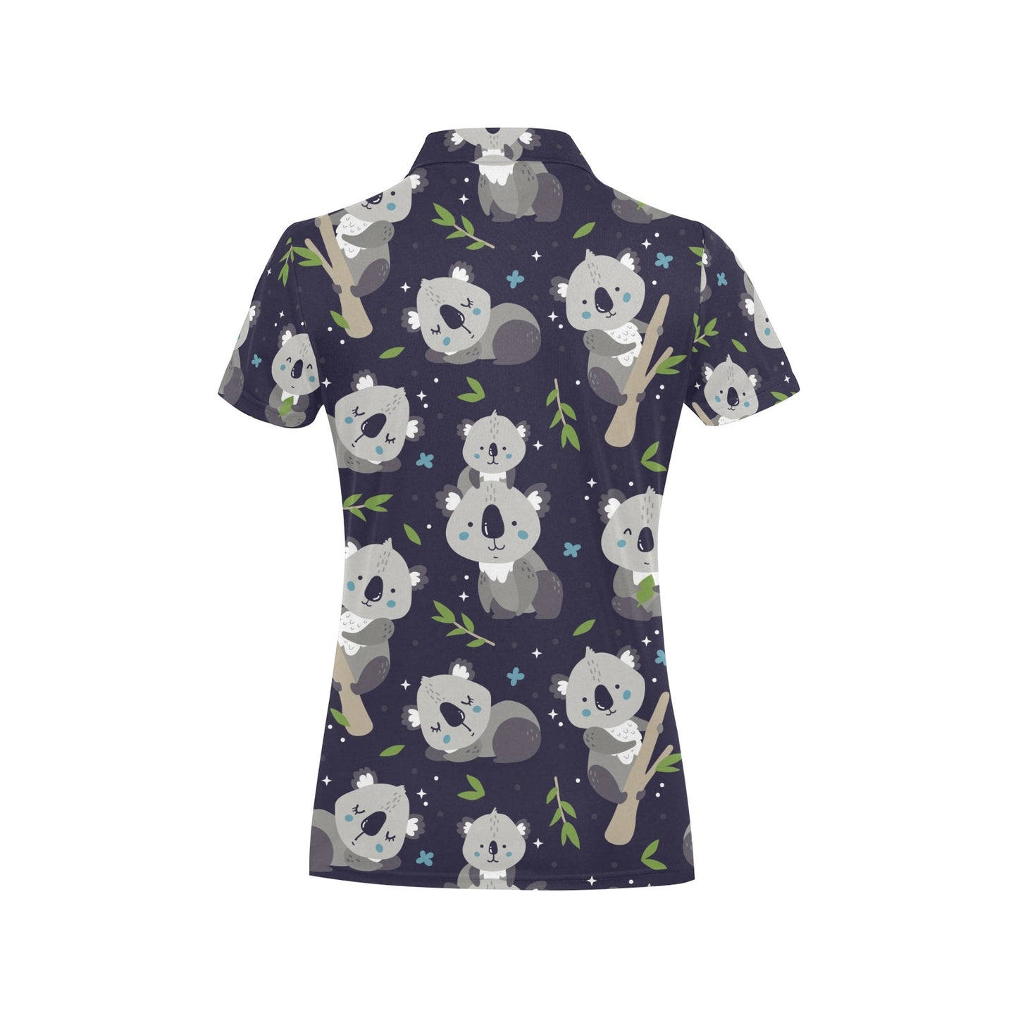 Koala Pattern Print Design 04 Women's Polo Shirt