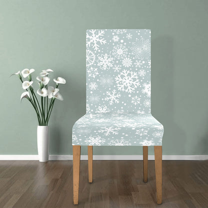 Snowflake Print Design LKS303 Dining Chair Slipcover