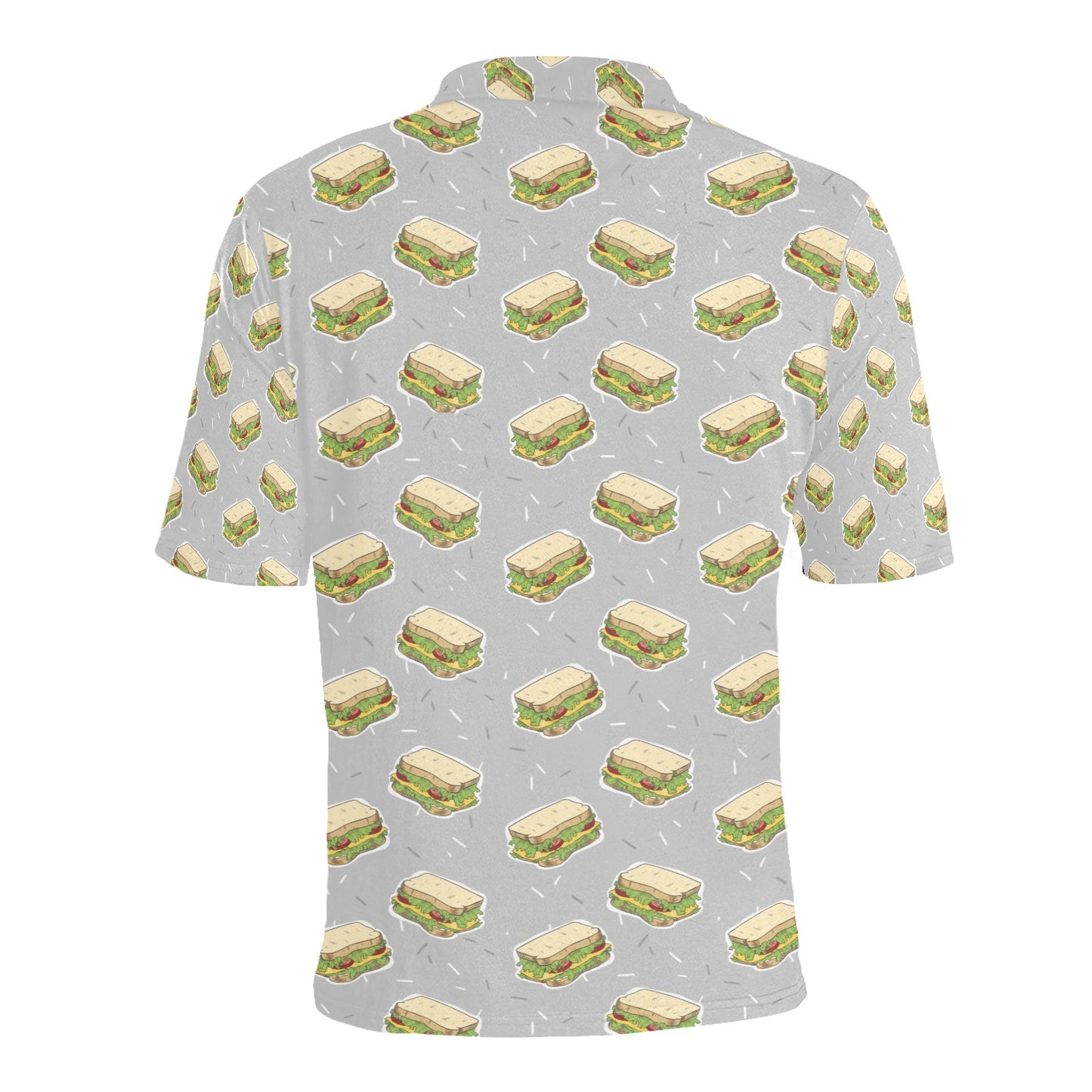 Sandwich Print Design LKS304 Men Polo Shirt