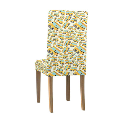 School Bus Print Design LKS301 Dining Chair Slipcover