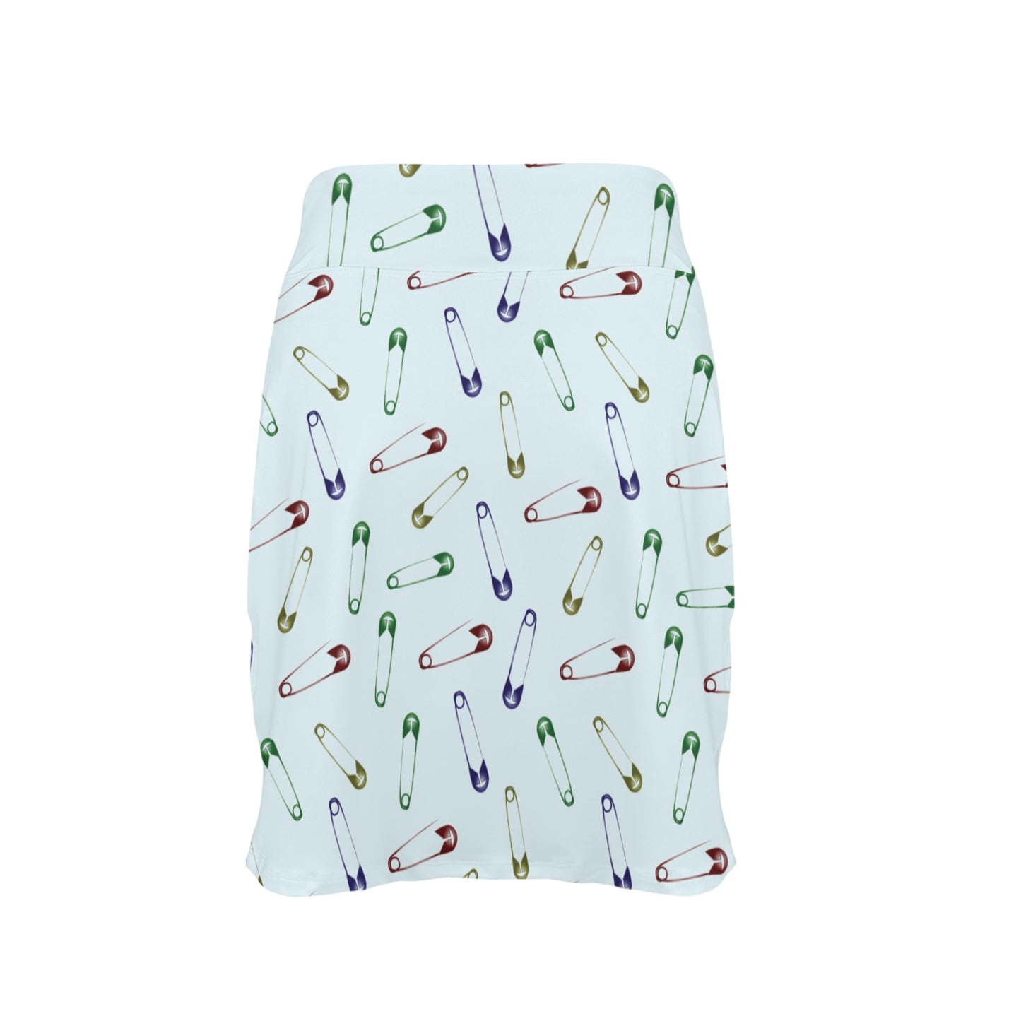 Safety Pin Print Design LKS303 17" Golf & Pickleball Skort with Pockets