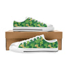 Shamrock Print Design LKS301 Women's White Low Top Shoes