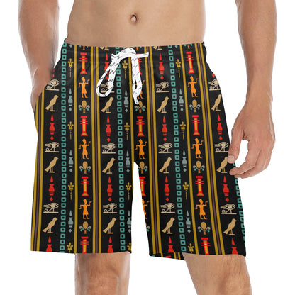 Eye of Horus Egypt Style Pattern Men's Swim Trunks Beach Shorts