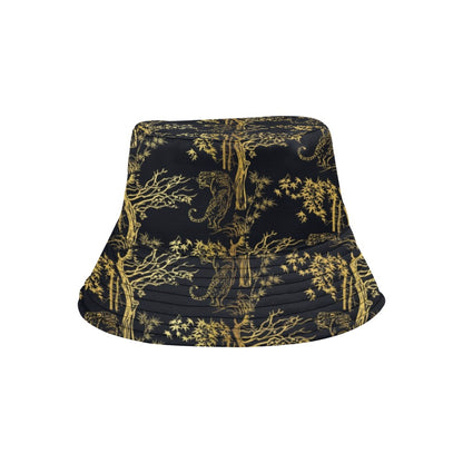 Tiger Gold Print Design LKS307 Unisex Bucket Hat