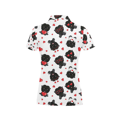 Affenpinscher Pattern Print Design 01 Women's Polo Shirt