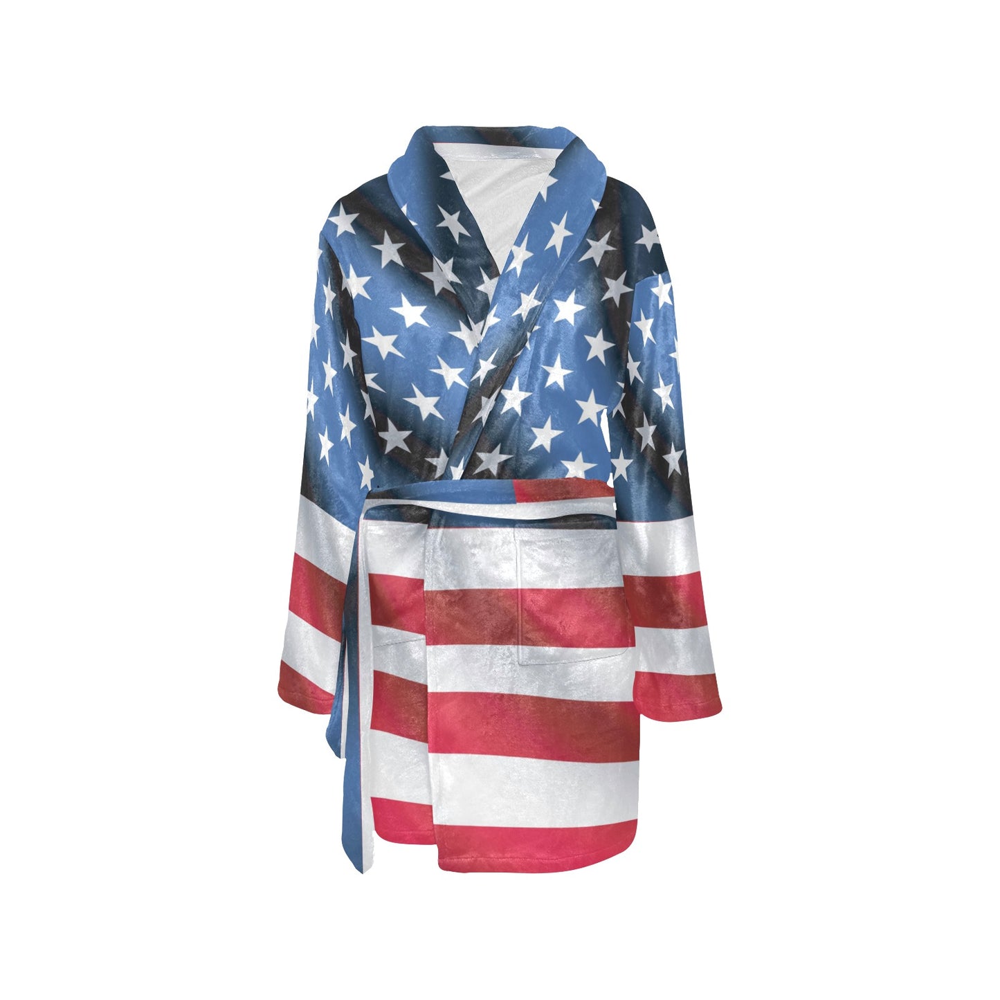 American flag Classic Women's Fleece Robe