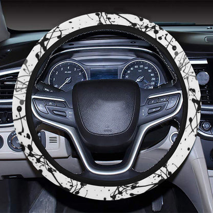 Splatter Print Design LKS305 Steering Wheel Cover with Elastic Edge