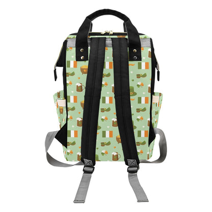 St Patricks Day Print Design LKS302 Diaper Bag Backpack
