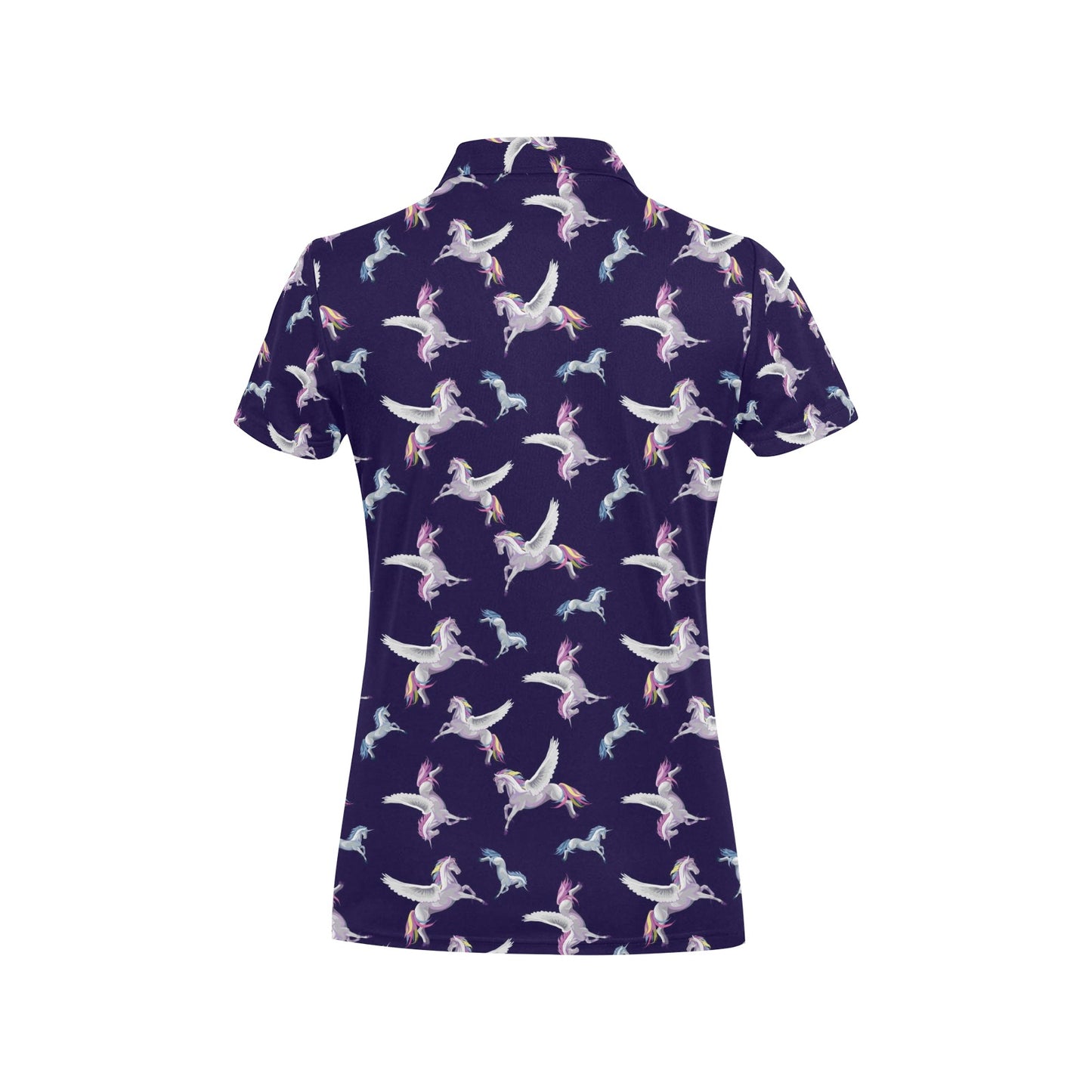Pegasus Pattern Print Design 02 Women's Polo Shirt