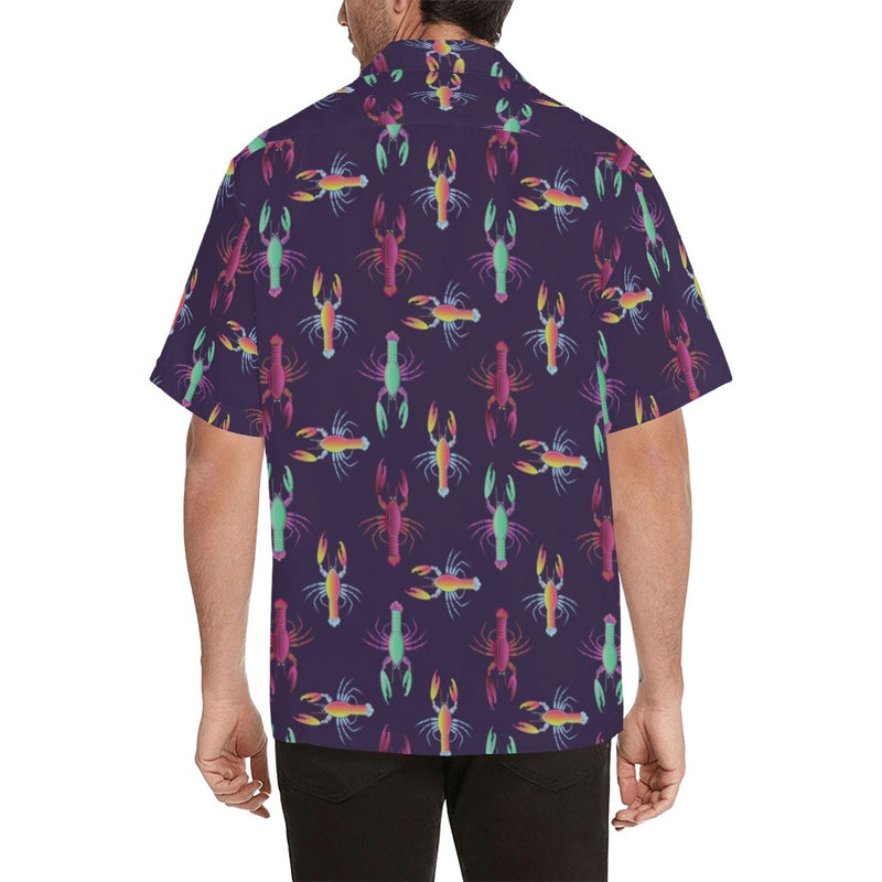 Lobster Print Design LKS402 Men's Men's Hawaiian Shirt