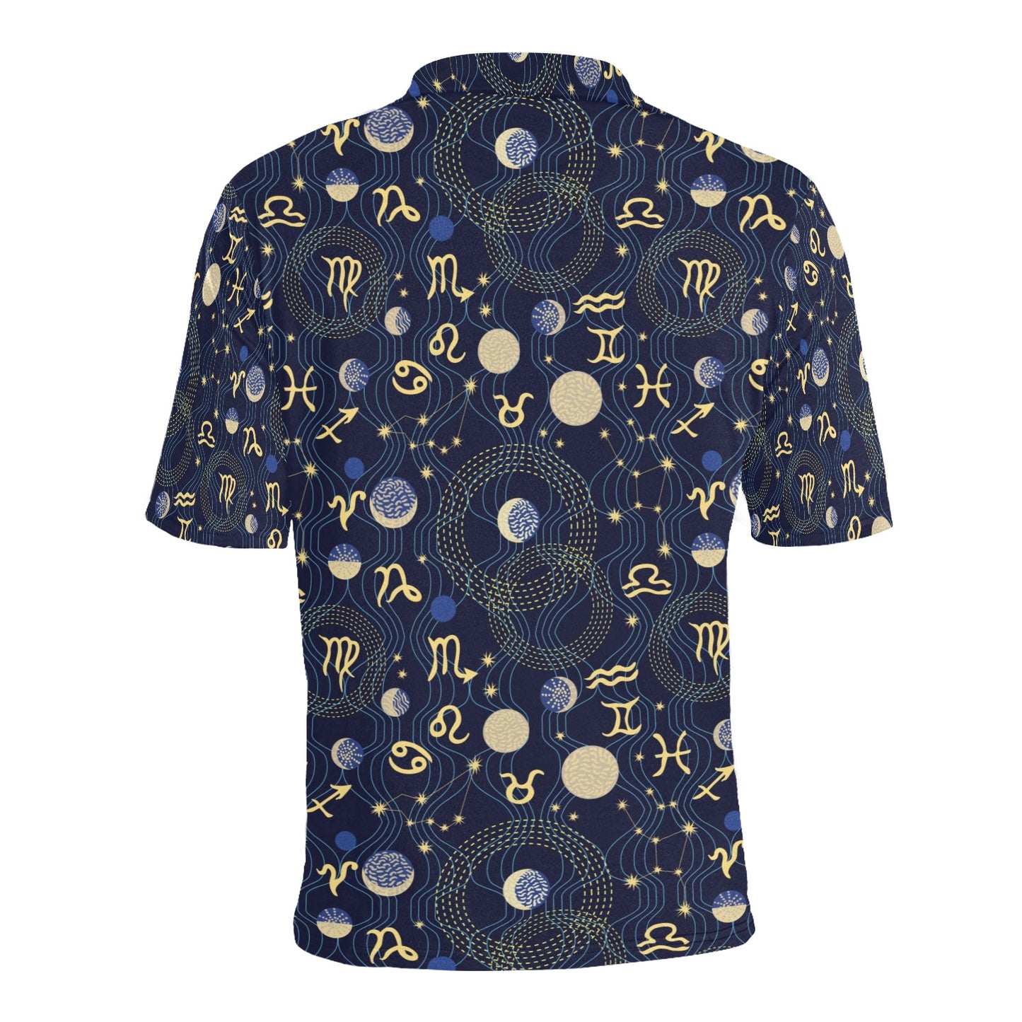 Zodiac Print Design LKS302 Men Polo Shirt