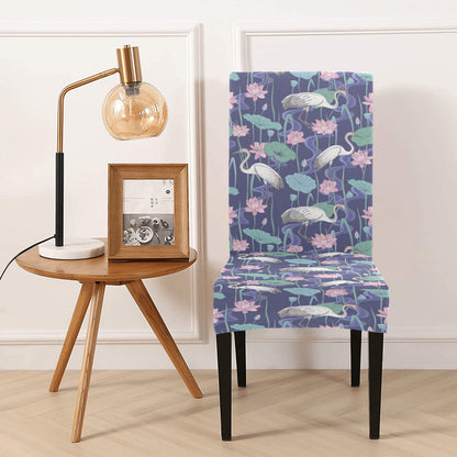 Water Lily Print Design LKS306 Dining Chair Slipcover
