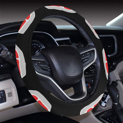 Steak Print Design LKS303 Steering Wheel Cover with Elastic Edge