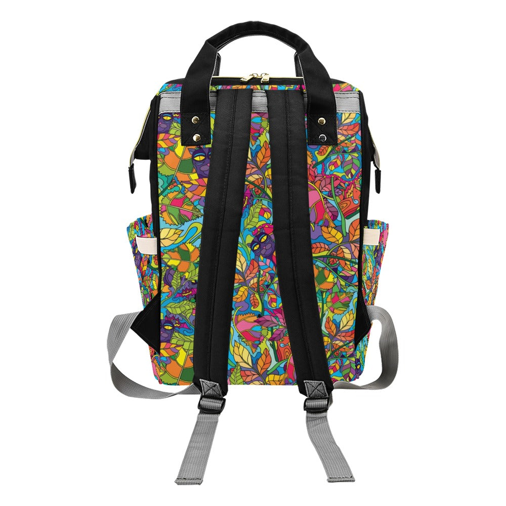 Trippy Print Design LKS301 Diaper Bag Backpack