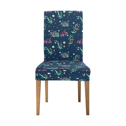 Seaweed Print Design LKS306 Dining Chair Slipcover