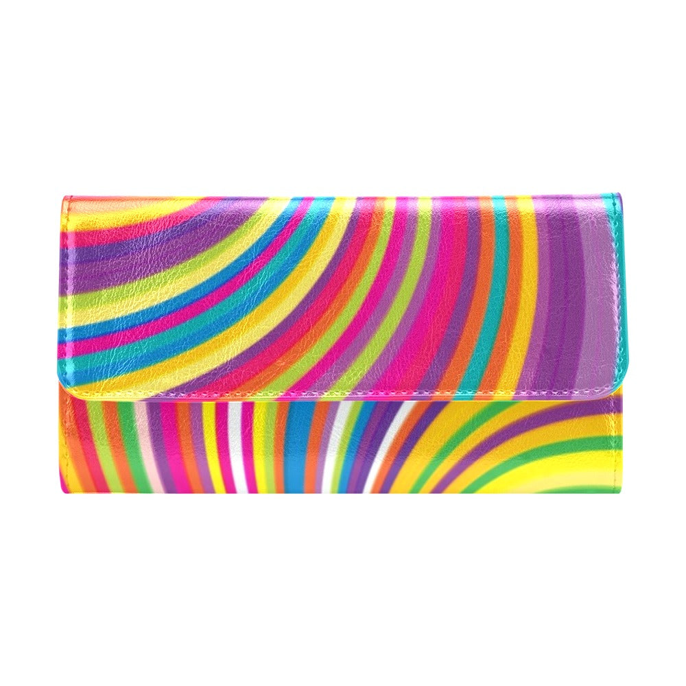 Vortex Print Design LKS301 Women's Trifold Wallet
