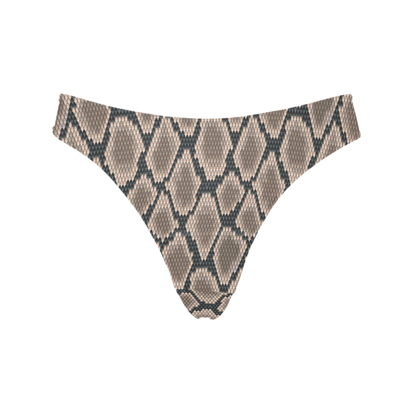 Snake Skin Design Print Women's Thongs