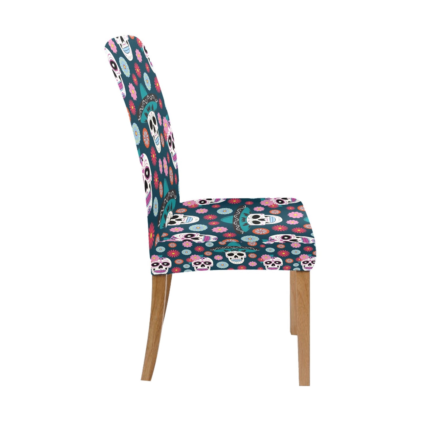 Sugar Skull Print Design LKS308 Dining Chair Slipcover