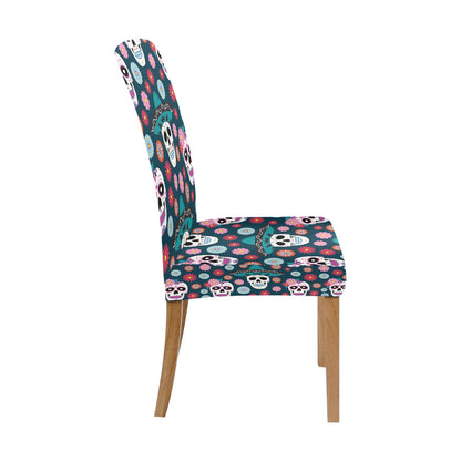 Sugar Skull Print Design LKS308 Dining Chair Slipcover