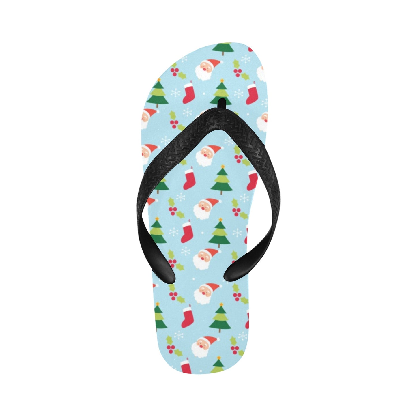 Santa Themed Print Design LKS301 Flip Flops