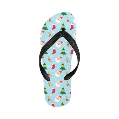 Santa Themed Print Design LKS301 Flip Flops