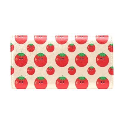 Tomato Print Design LKS308 Women's Trifold Wallet