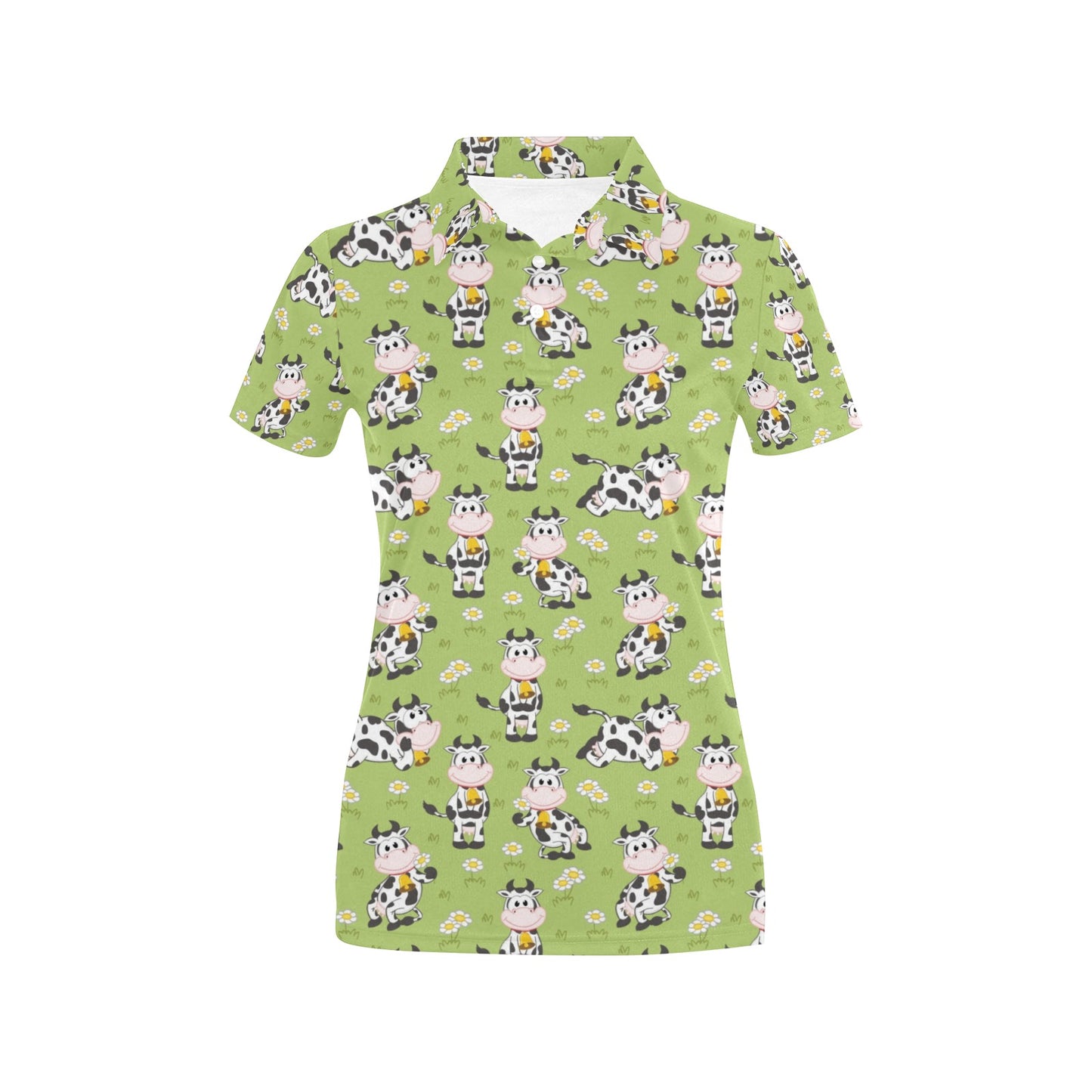 Cattle Print Design LKS401 Women's Polo Shirt