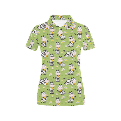 Cattle Print Design LKS401 Women's Polo Shirt