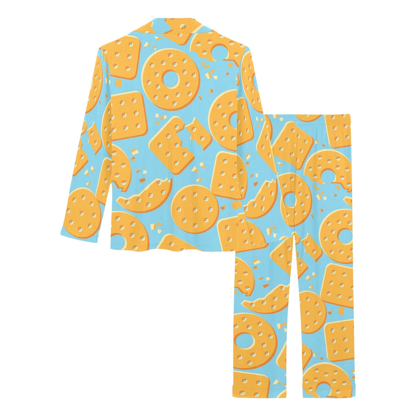 Cracker Pattern Print Design 02 Women's Long Pajama Set