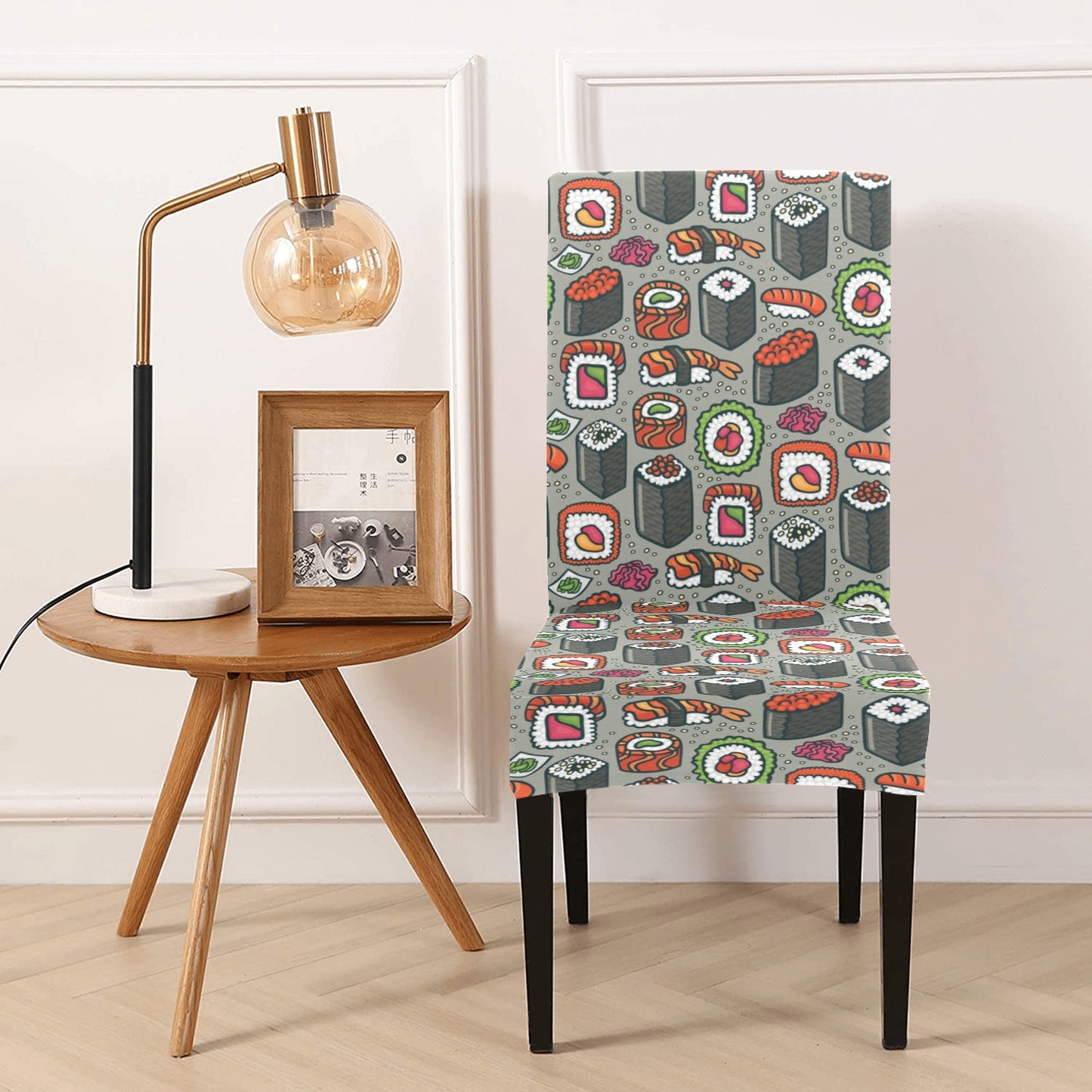 Sushi Print Design LKS301 Dining Chair Slipcover